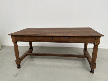 Table de ferme en chêne, fin XIXème, vue 24