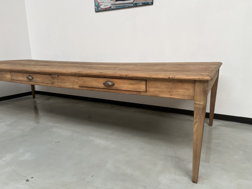 Très grande table de ferme vintage aux pieds fuseaux, vue 6
