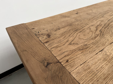 Grande table de monastère des années 50 en chêne massif, vue 13