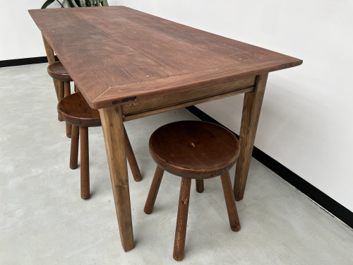 Table de ferme française des années 50, vue 9