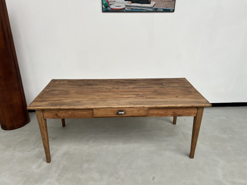 Petite table de ferme à pieds fuseaux, vue 4