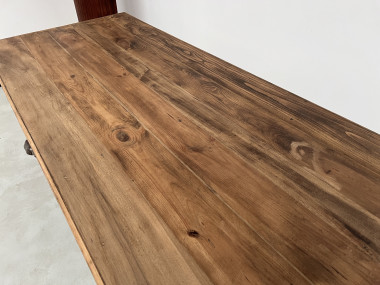 Petite table de ferme à pieds fuseaux, vue 9