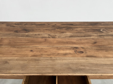 Petite table de ferme à pieds fuseaux, vue 14