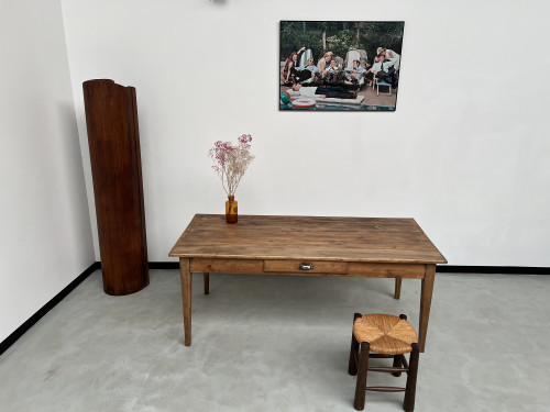 Petite table de ferme à pieds fuseaux, vue 21