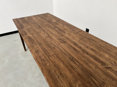 Table de ferme XIXème aux pieds fuseaux, vue 6