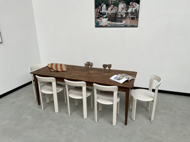 Table de ferme XIXème aux pieds fuseaux, vue 12