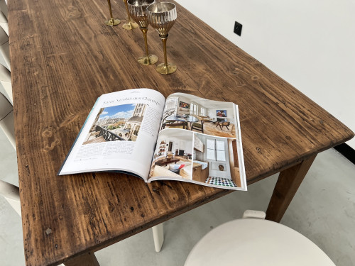 Table de ferme XIXème aux pieds fuseaux, vue 15