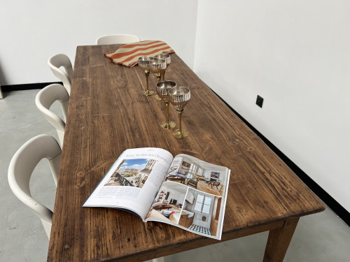 Table de ferme XIXème aux pieds fuseaux, vue 16