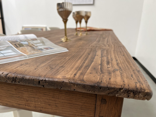 Table de ferme XIXème aux pieds fuseaux, vue 25