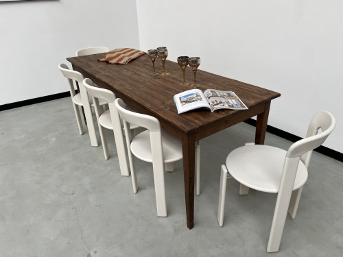Table de ferme XIXème aux pieds fuseaux, vue 26