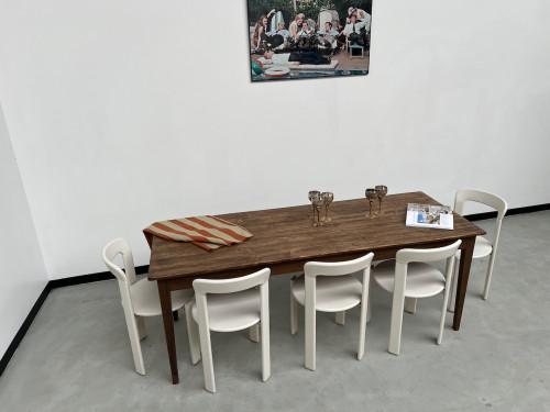 Table de ferme XIXème aux pieds fuseaux, vue 28