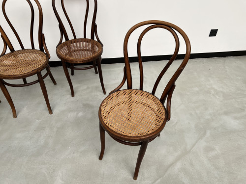 4 chaises bistrot en bois courbé, vers 1910, vue 4