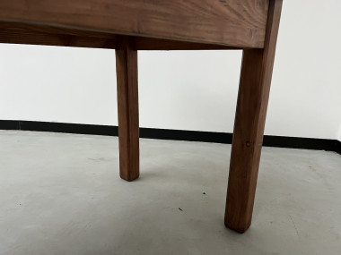 Table de ferme en pin 223 cm, années 70, vue 37