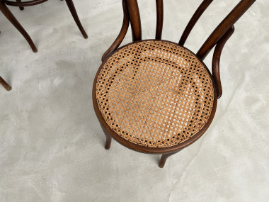 4 chaises bistrot en bois courbé, vers 1910, vue 10