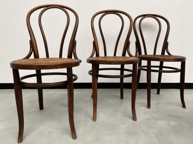 4 chaises bistrot en bois courbé, vers 1910, vue 11