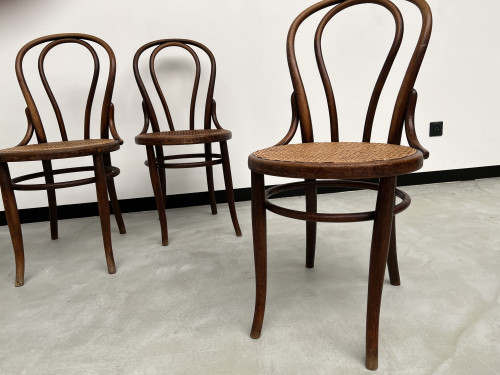 4 chaises bistrot en bois courbé, vers 1910, vue 12