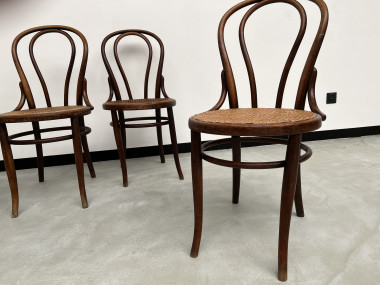 4 chaises bistrot en bois courbé, vers 1910, vue 12