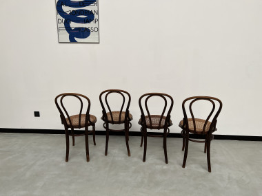 4 chaises bistrot en bois courbé, vers 1910, vue 17