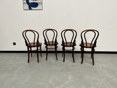 4 chaises bistrot en bois courbé, vers 1910, vue 18