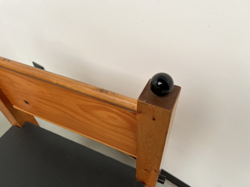 Serie de 6 chaises modernistes en pin, vue 10