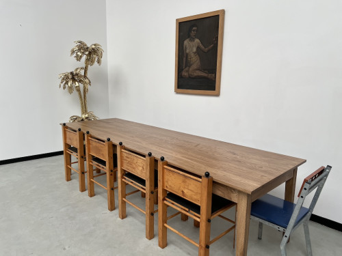 Serie de 6 chaises modernistes en pin, vue 27