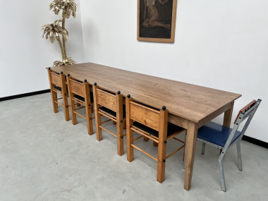 Serie de 6 chaises modernistes en pin, vue 28
