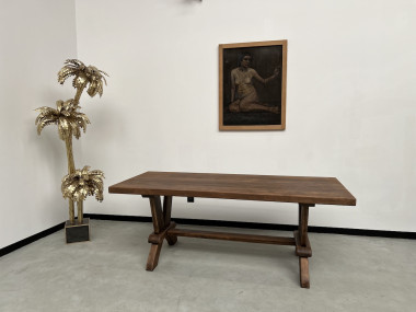 Table de monastère en chêne 200 cm, vue 2