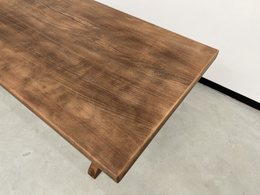 Table de monastère en chêne 200 cm, vue 6