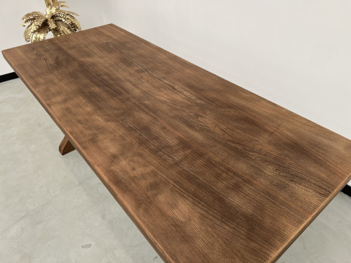 Table de monastère en chêne 200 cm, vue 7