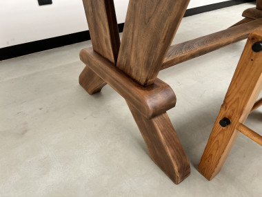 Table de monastère en chêne 200 cm, vue 13