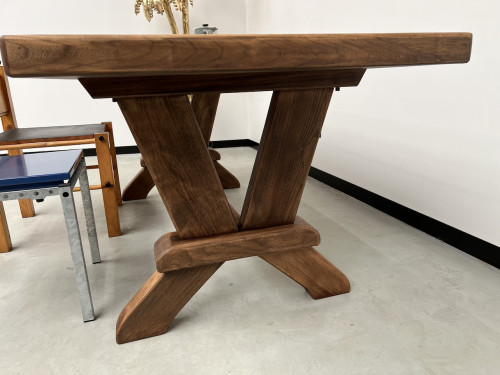 Table de monastère en chêne 200 cm, vue 18
