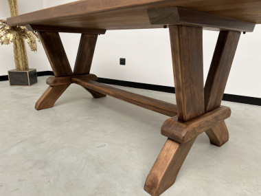 Table de monastère en chêne 200 cm, vue 19