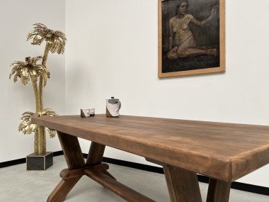 Table de monastère en chêne 200 cm, vue 21