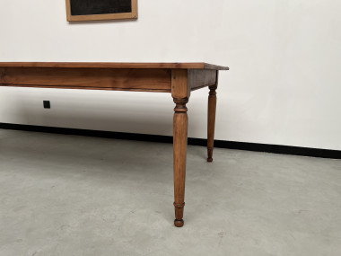 Grande table de ferme en merisier massif, 250 X 110 cm, vue 9