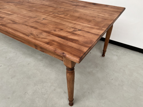 Grande table de ferme en merisier massif, 250 X 110 cm, vue 10
