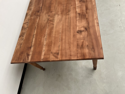 Grande table de ferme en merisier massif, 250 X 110 cm, vue 17