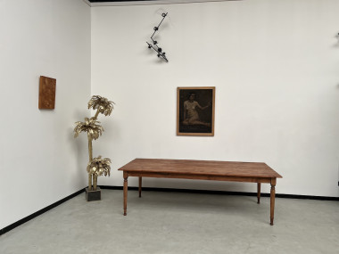 Grande table de ferme en merisier massif, 250 X 110 cm, vue 8