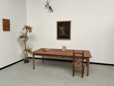 Grande table de ferme en merisier massif, 250 X 110 cm, vue 7