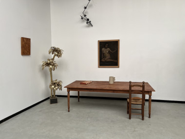 Grande table de ferme en merisier massif, 250 X 110 cm, vue 18