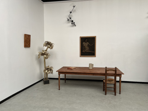 Grande table de ferme en merisier massif, 250 X 110 cm, vue 3