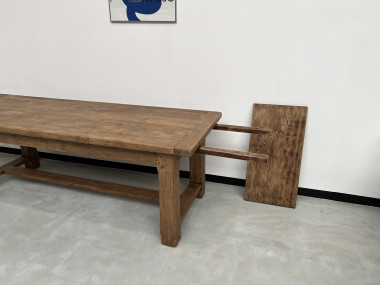 Grande table de ferme en chêne massif 308 cm, vue 3