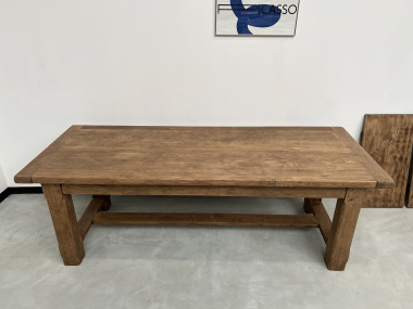 Grande table de ferme en chêne massif 308 cm, vue 6