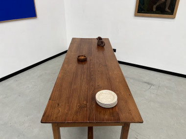 Table de ferme bordelaise ancienne en merisier massif, vue 25