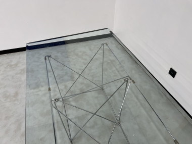 Table de salle à manger avec socle pliable de Max Sauze Studio, France, 1970s, vue 8