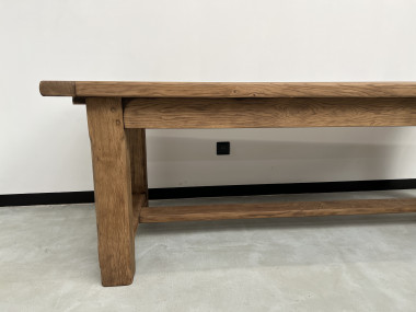 Grande table de ferme en chêne massif 308 cm, vue 10