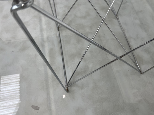 Table de salle à manger avec socle pliable de Max Sauze Studio, France, 1970s, vue 12