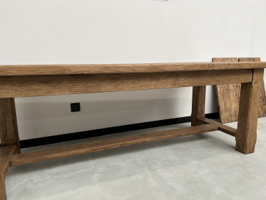Grande table de ferme en chêne massif 308 cm, vue 11