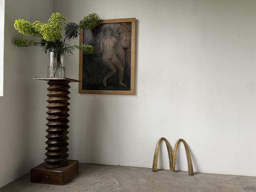 Enseigne Mac Donald's en laiton massif, circa 1970, vue 9