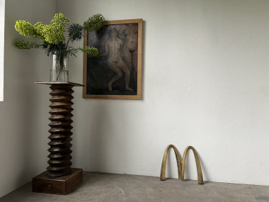 Enseigne Mac Donald's en laiton massif, circa 1970, vue 9