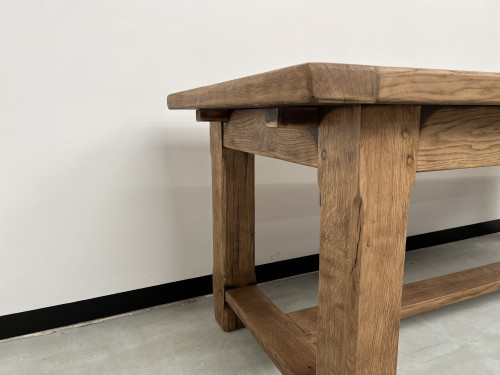 Grande table de ferme en chêne massif 308 cm, vue 12